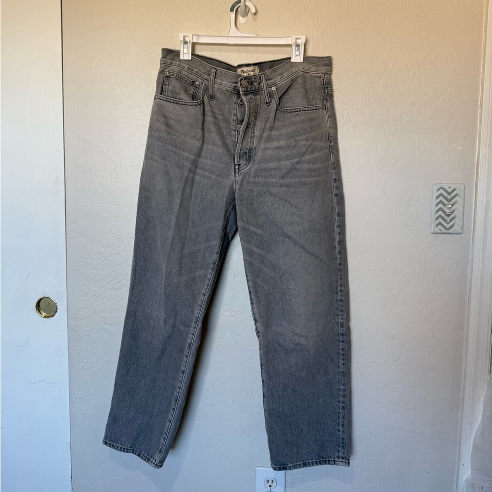 Madewell Women's Gray Straight Jeans